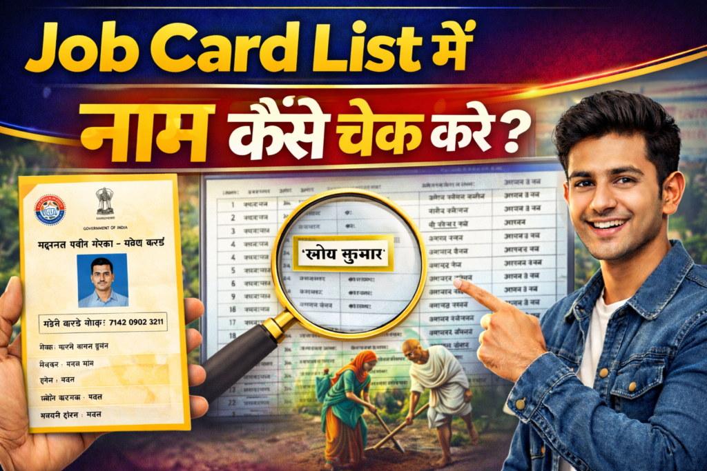 narega job card list kaise check Karen