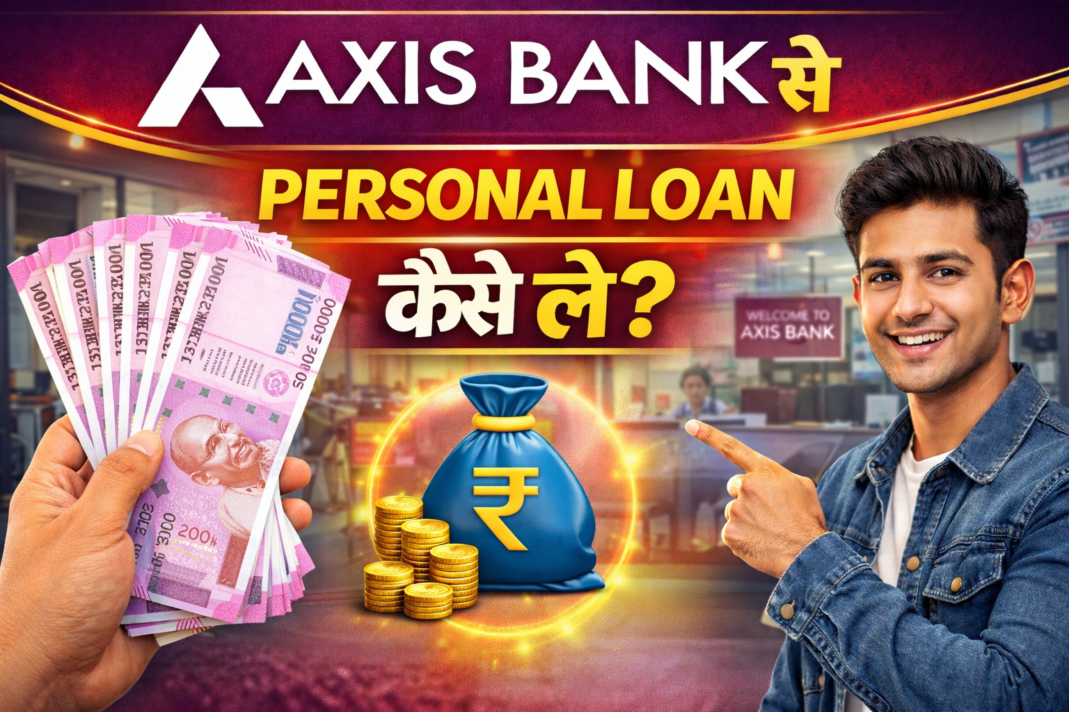 Axis bank se personal loan kaise le